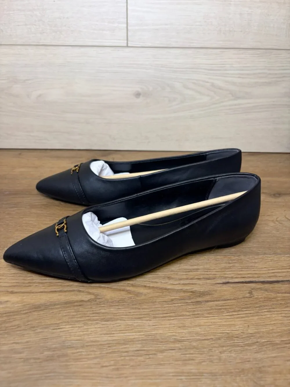 Giani Bernini Women's Bentlley Pointed Toe Flats Black Size 8M